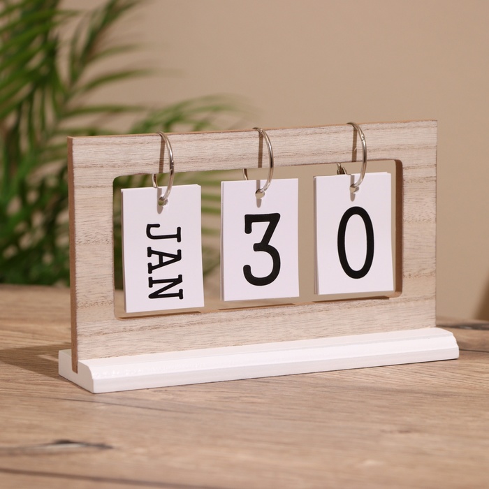 

Вечный календарь, дерево, 5,5х19,5х12 см