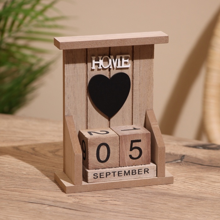 

Вечный календарь Home, дерево, 5х12х155 см