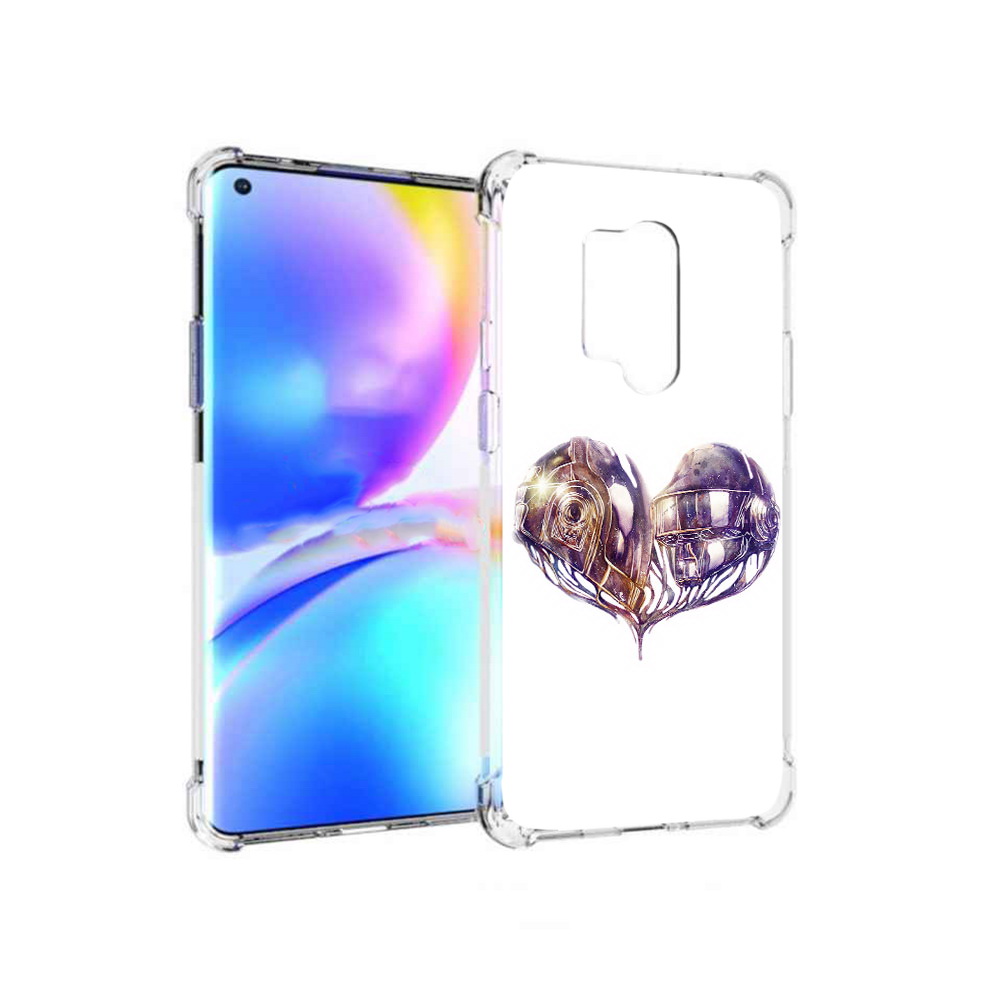 

Чехол MyPads Tocco для OnePlus 8 Pro сердце абстракция (PT148281.139.596), Прозрачный, Tocco