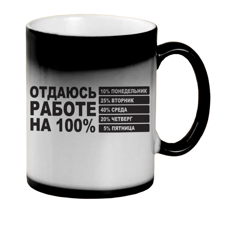 

Кружка CoolPodarok отдаюсь работе на 100