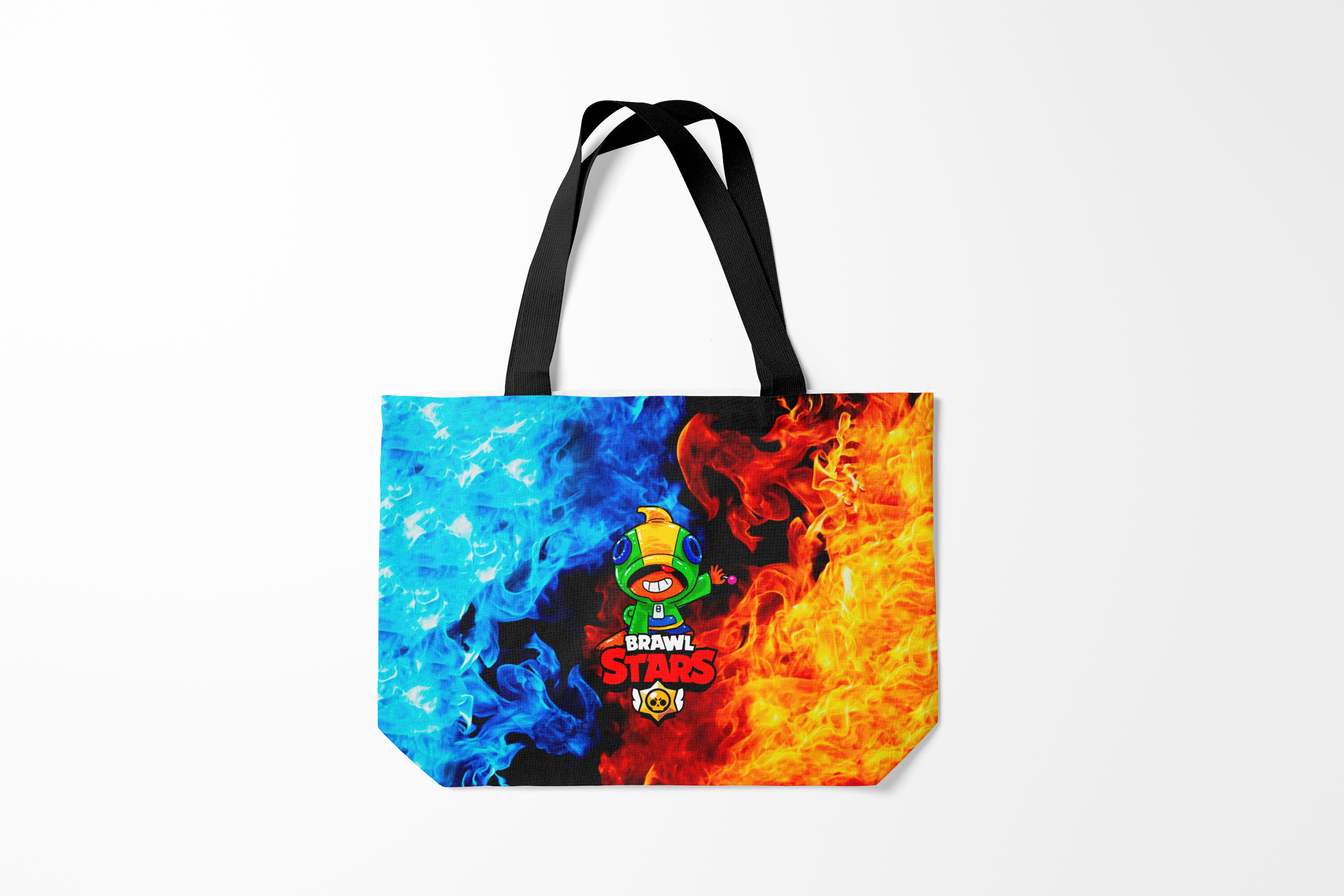 

Сумка шoппер унисекс Burnettie Brawl Stars LEON, голубой; оранжевый, Brawl Stars LEON