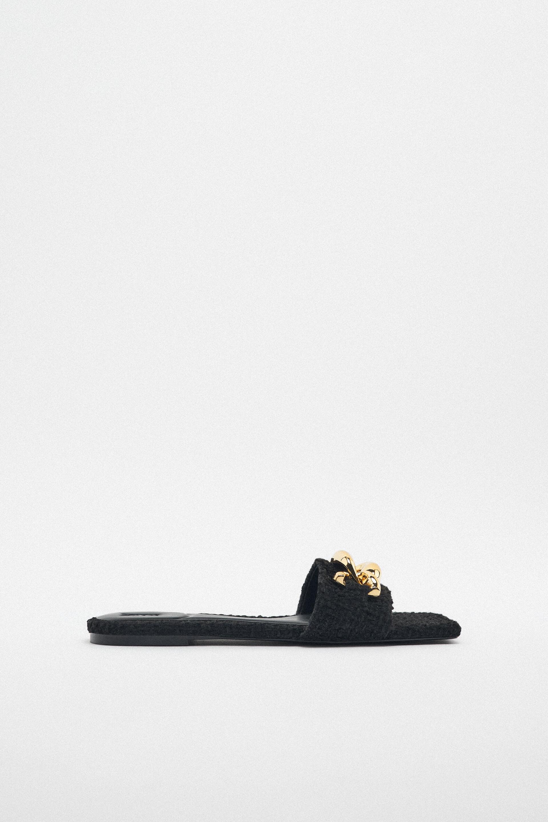 

Сланцы женские ZARA 12614010 черные 36 RU (доставка из-за рубежа), 12614010