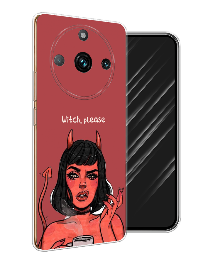 

Чехол Awog на Realme 11 "Evil Girl", Бордовый;черный, 2514150-6