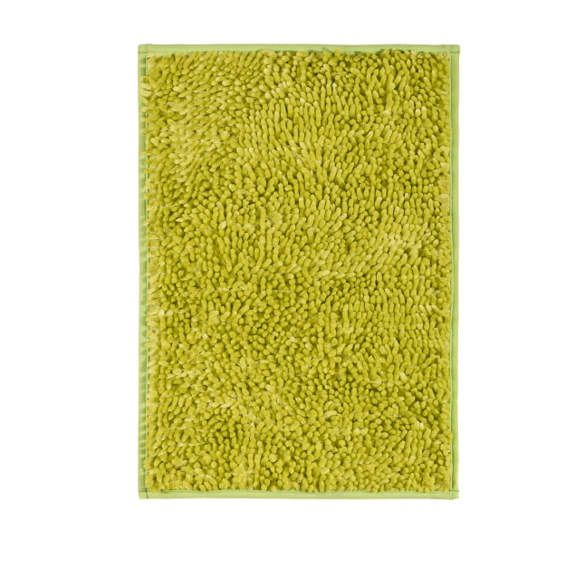 Мягкий коврик Bright Colors для ванной комнаты 40х60 см., цвет зеленый