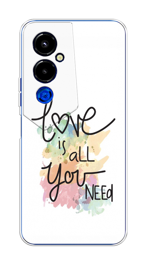 

Чехол на Tecno Pova 4 Pro "Love is all you need", Белый;черный;зеленый, 302650-1