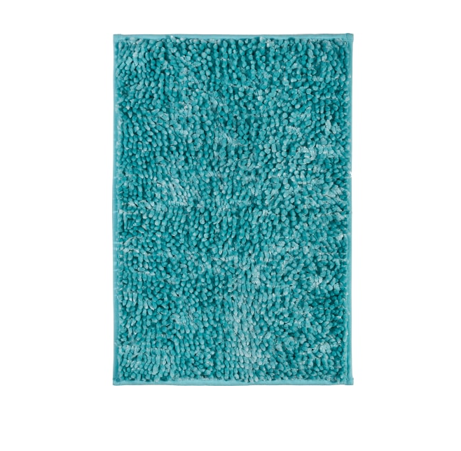 фото Мягкий коврик bright colors для ванной комнаты 40х60 см., цвет бирюзовый moroshka