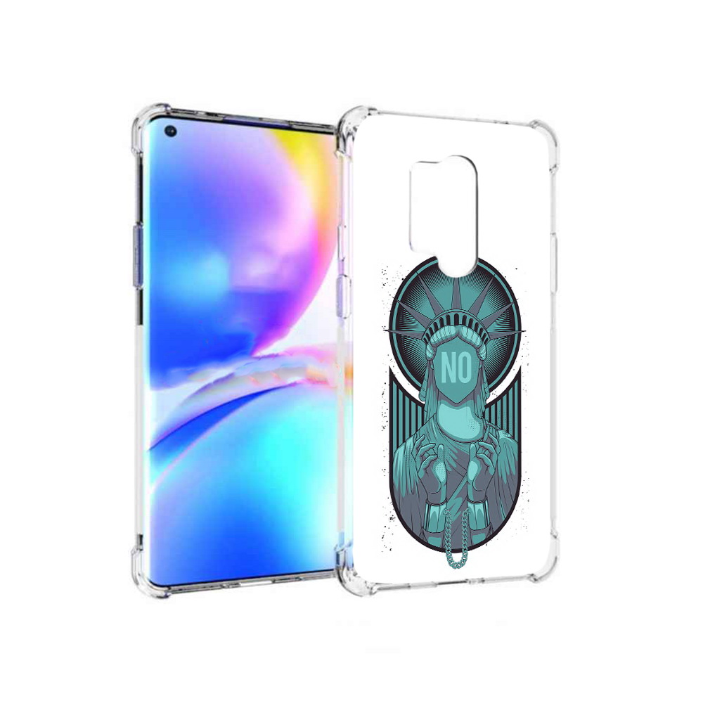 

Чехол MyPads Tocco для OnePlus 8 Pro статуя свободы зеленый (PT148281.139.623), Прозрачный, Tocco