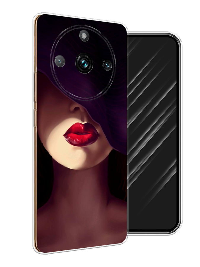 

Чехол Awog на Realme 11 "Красные губы", Черный;бежевый;красный, 2514150-7