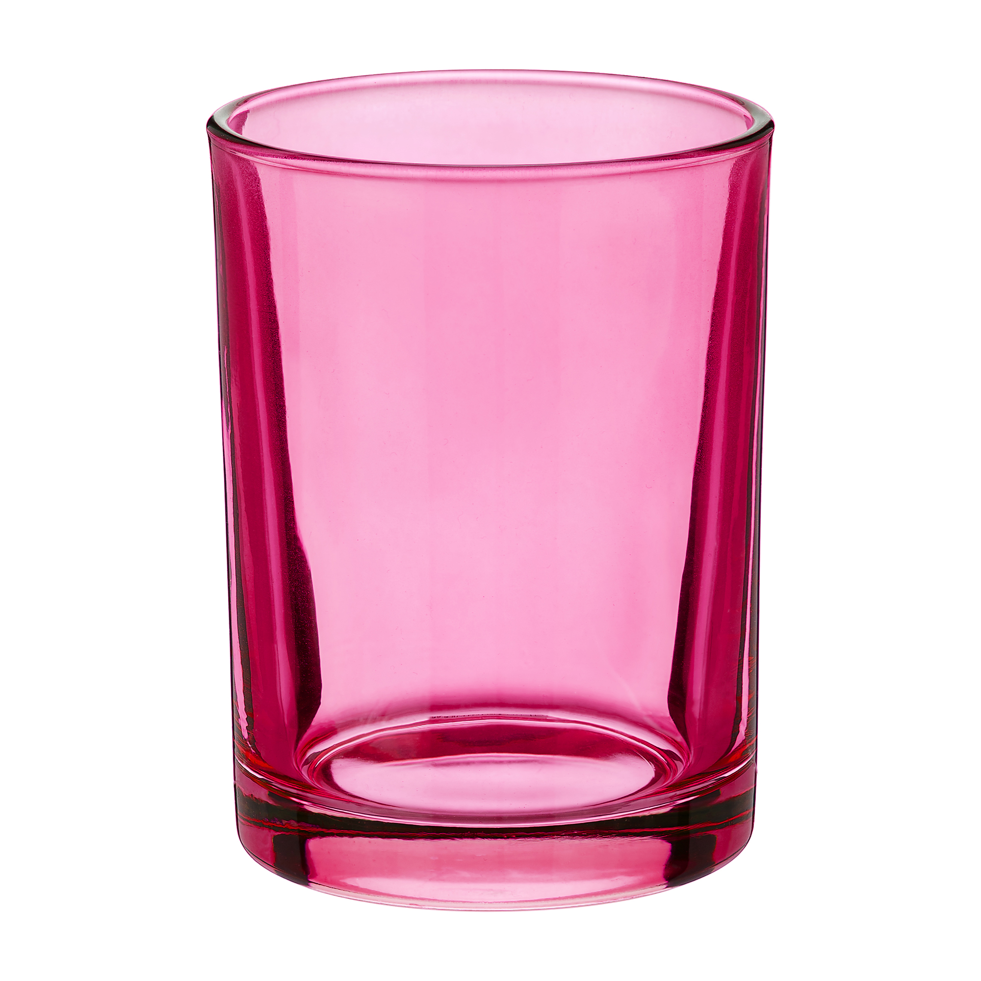фото Стакан для зубных щеток bright colors, 8х8х10,5 см., цвет розовый moroshka