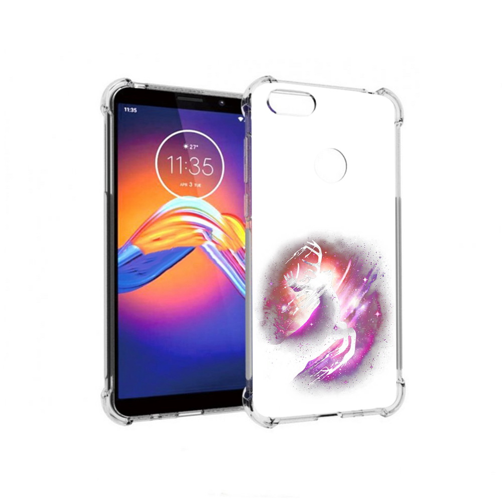 

Чехол MyPads Tocco для Motorola Moto E6 звездный олень (PT227058.343.354), Прозрачный, Tocco