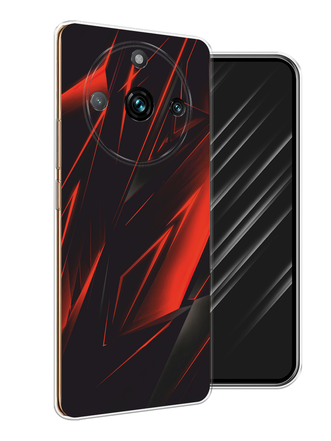 

Чехол Awog на Realme 11 "Игровой фон", Бордовый;красный;черный, 2514150-3