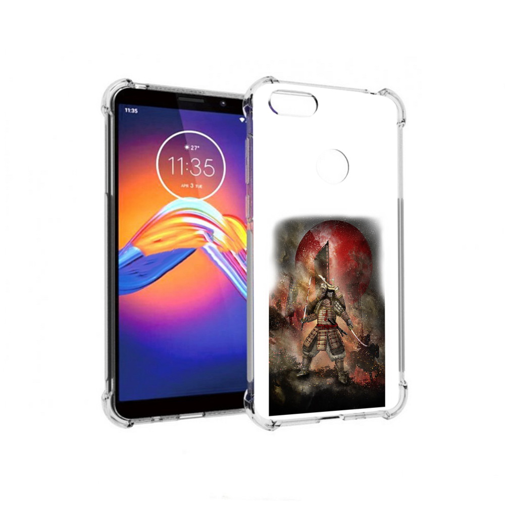 

Чехол MyPads Tocco для Motorola Moto E6 китайскийвоин (PT227058.343.388), Прозрачный, Tocco