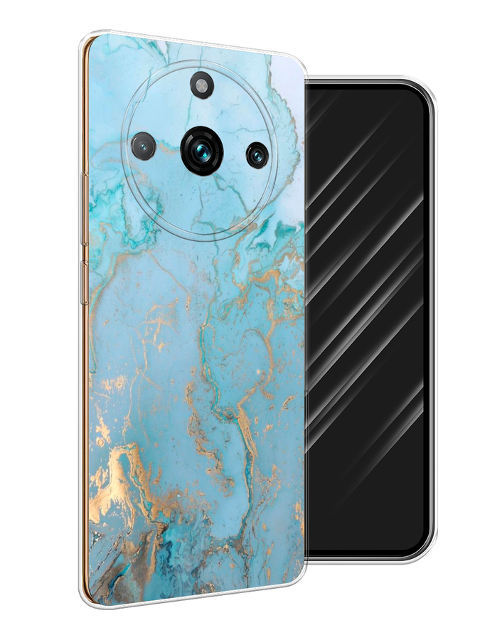 

Чехол Awog на Realme 11 "Голубой мрамор рисунок", 2514150-3