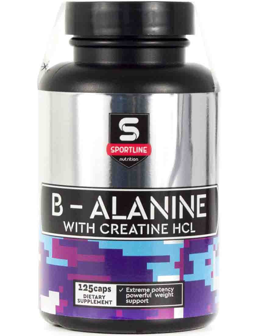 

B-Alanine + Creatine HCL Sportline Nutrition 125 капс., B-Alanine + Creatine HCL