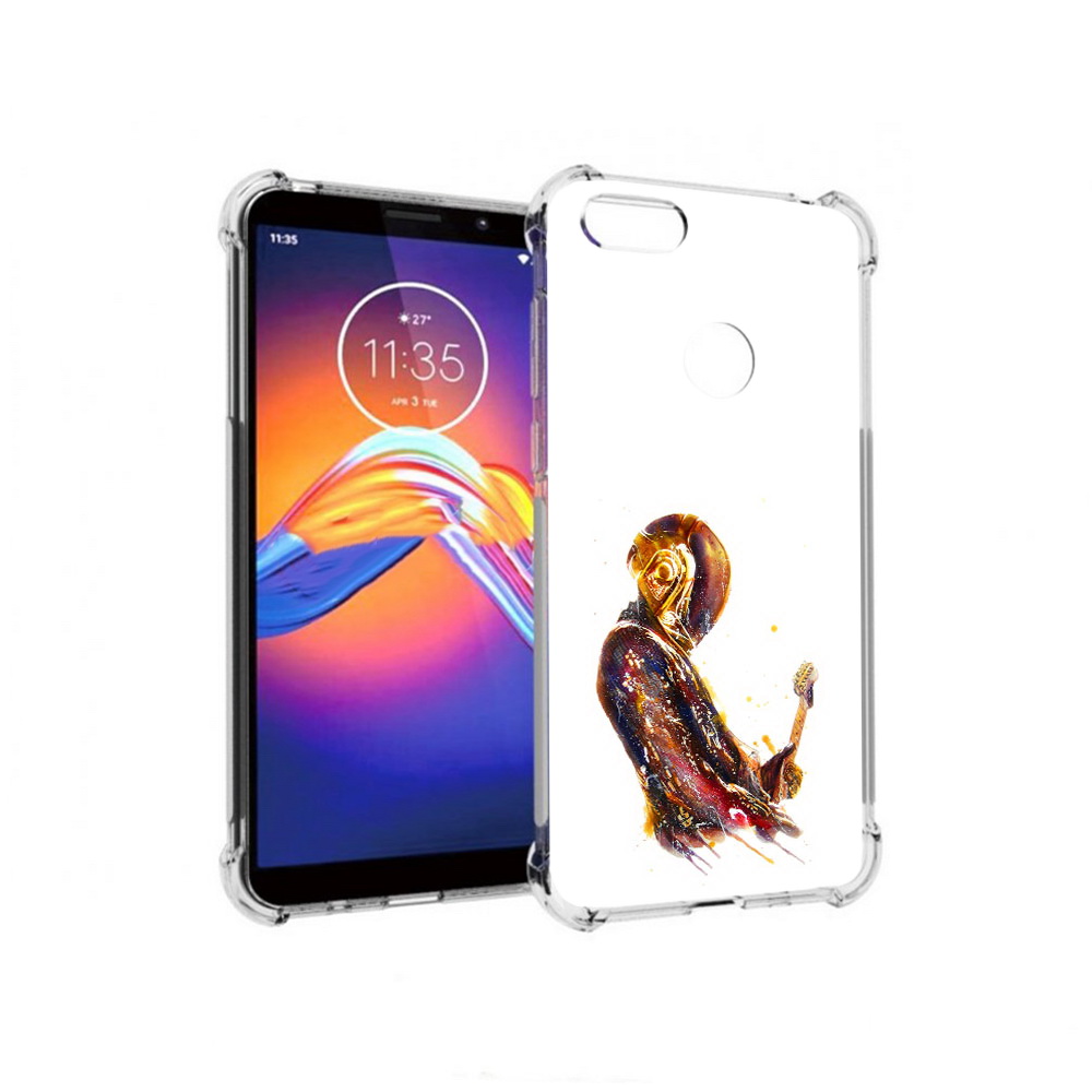 

Чехол MyPads Tocco для Motorola Moto E6 космо-музыкант (PT227058.343.393), Прозрачный, Tocco