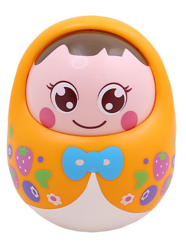 

Развивающая игрушка-погремушка Huile Toys HOLA для малышей Неваляшка 979/YELLOW, Развивающая игрушка-погремушка для малышей "Неваляшка желтая"