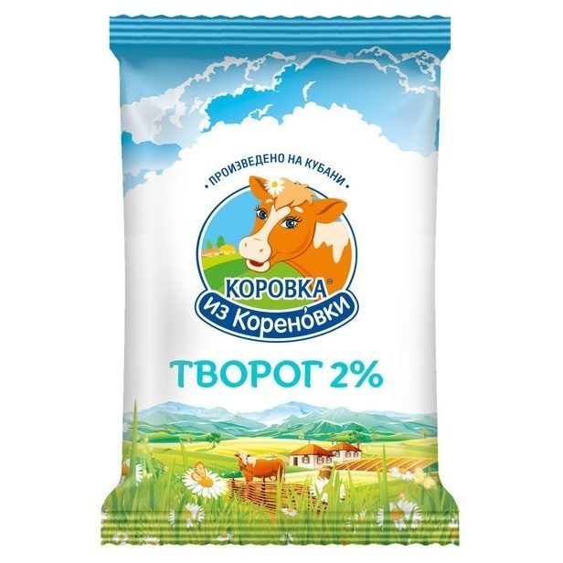 Творог Коровка из Кореновки 2% 180 г