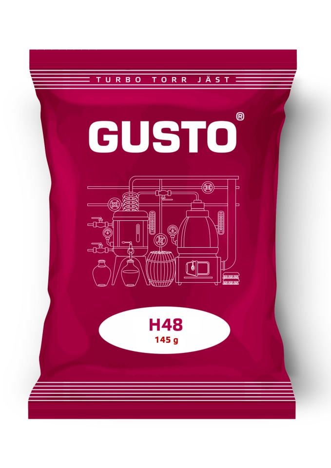 

Спиртовые турбо дрожжи GUSTO H48, 145гр