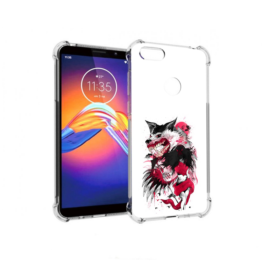 

Чехол MyPads Tocco для Motorola Moto E6 красная шапочка (PT227058.343.410), Прозрачный, Tocco