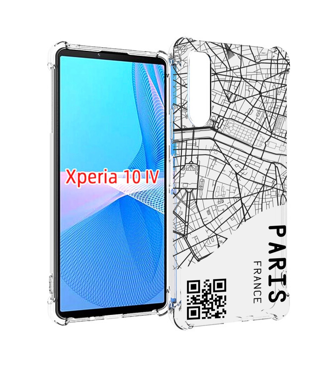 

Чехол MyPads схема-париж для Sony Xperia 10 IV (10-4), Прозрачный, Tocco