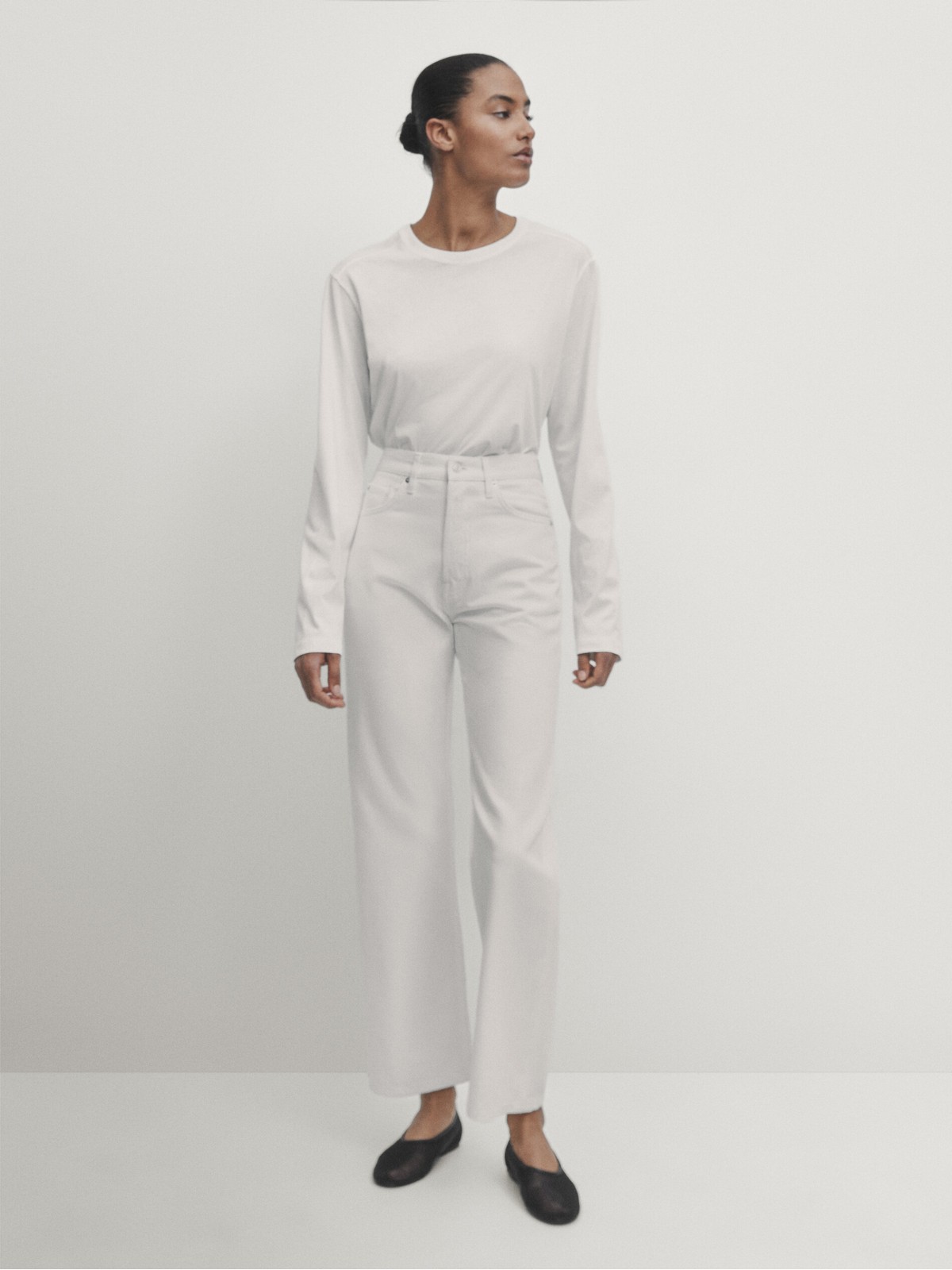 

Джинсы женские Massimo Dutti 5039/539-I2024 белые 42 EU, Белый, 5039/539-I2024