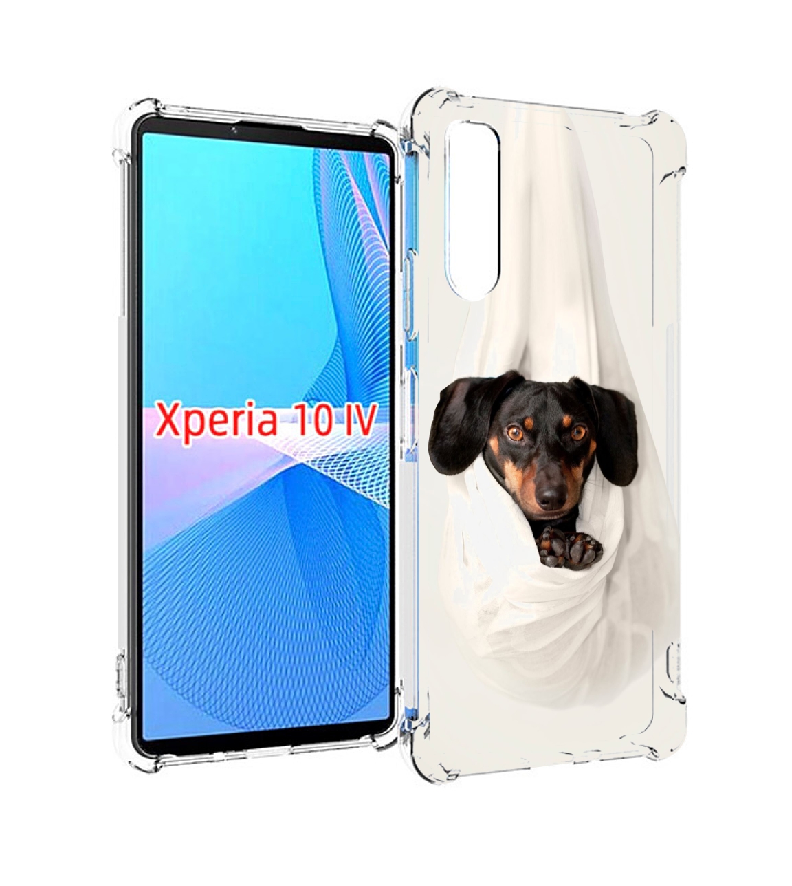 

Чехол MyPads такса собака для Sony Xperia 10 IV (10-4), Прозрачный, Tocco