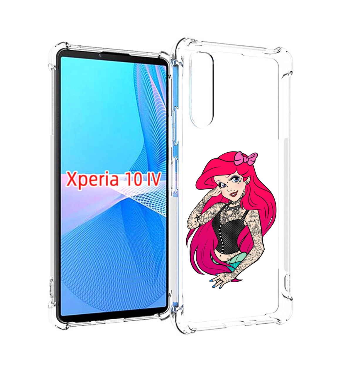 

Чехол MyPads татуированная-принцесса женский для Sony Xperia 10 IV (10-4), Прозрачный, Tocco