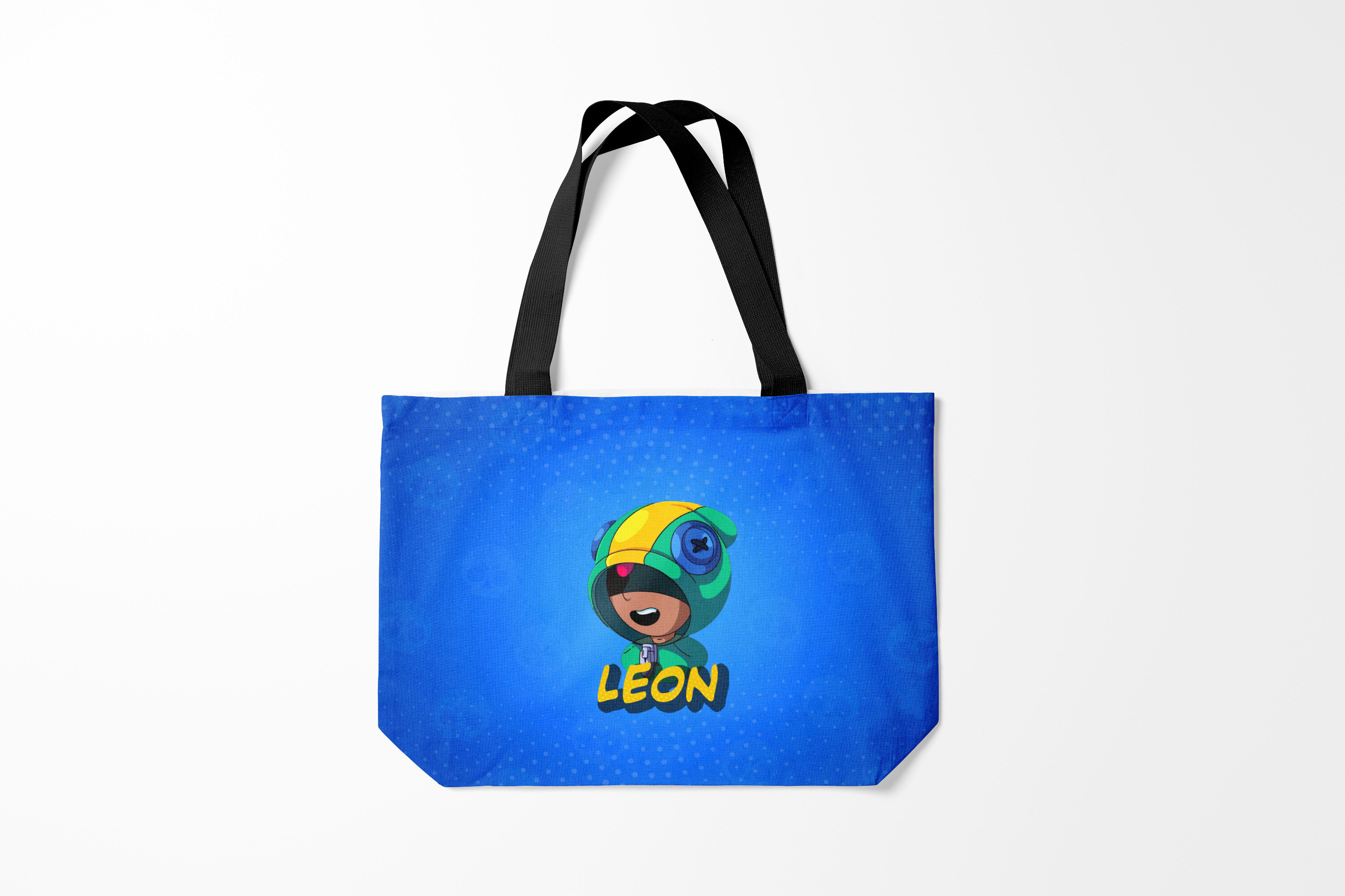 

Сумка шoппер унисекс Burnettie Brawl Stars LEON, синий, Brawl Stars LEON