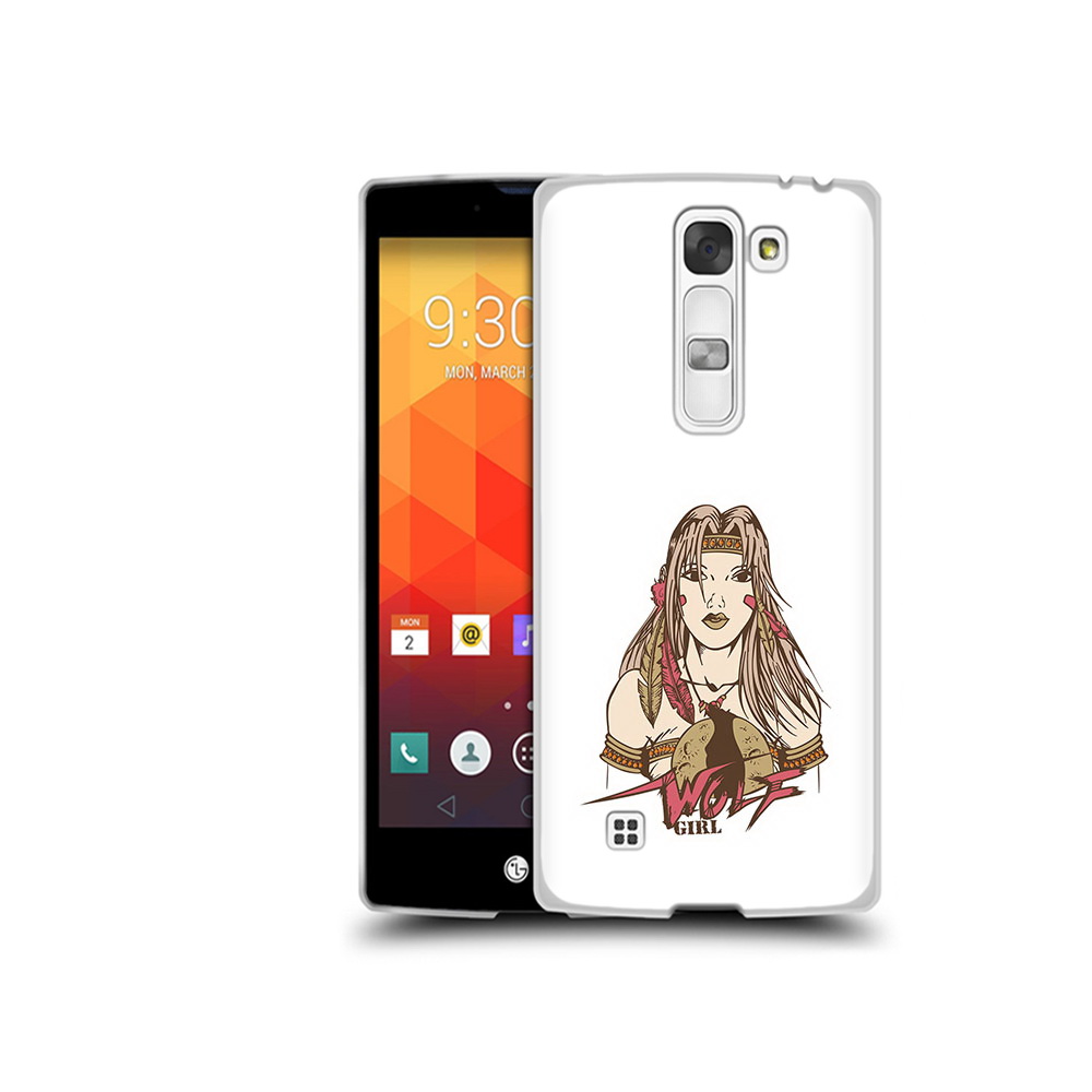 

Чехол MyPads Tocco для LG Magna девушка волк (PT13410.79.306), Прозрачный, Tocco