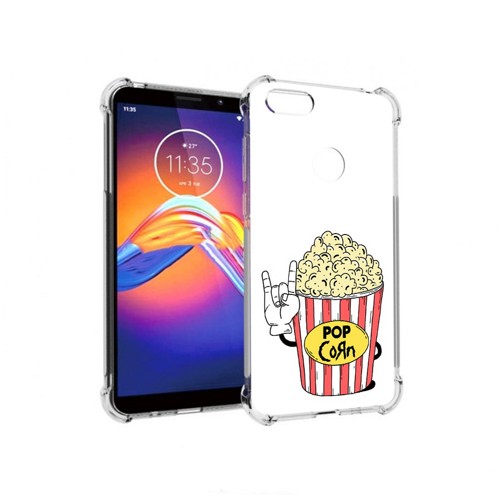 

Чехол MyPads Tocco для Motorola Moto E6 крутой попкорн (PT227058.343.427), Прозрачный, Tocco