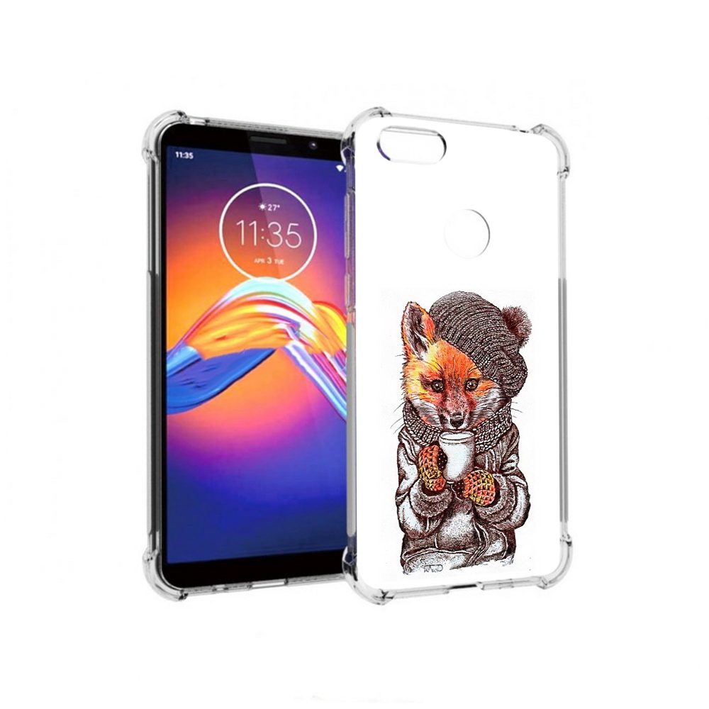 

Чехол MyPads Tocco для Motorola Moto E6 лиса в шапке (PT227058.343.437), Tocco