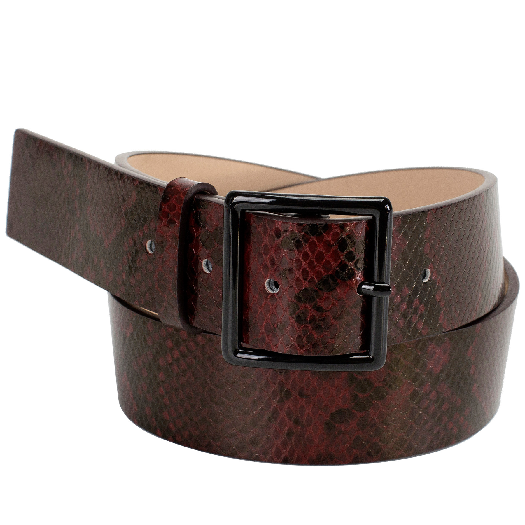 

Ремень женский ALLA PUGACHOVA AP32905 бордовый, 95 см, AP32905 snake whisky-20Z