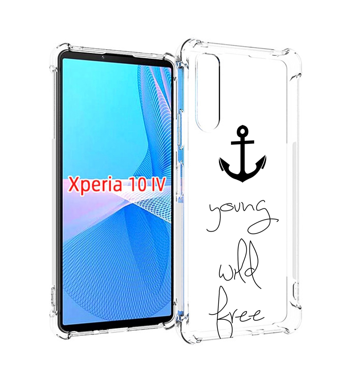

Чехол MyPads ты-будешь-свободным для Sony Xperia 10 IV (10-4), Прозрачный, Tocco