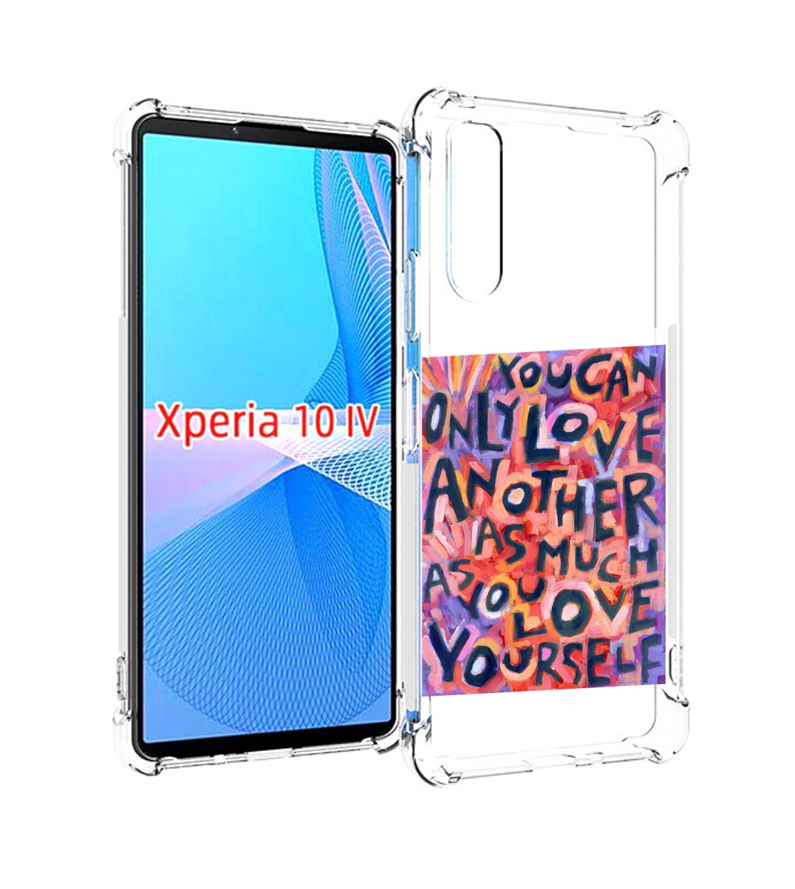 

Чехол MyPads ты-можешь-только-любить для Sony Xperia 10 IV (10-4), Прозрачный, Tocco