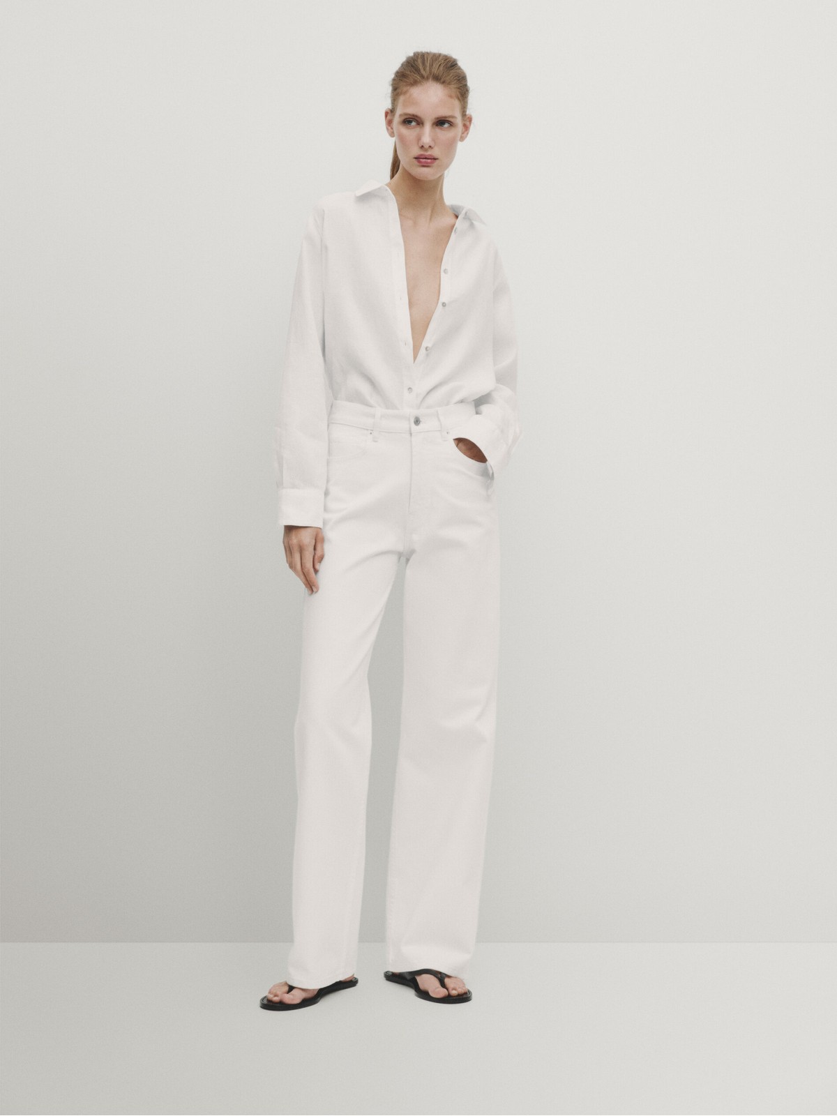

Джинсы женские Massimo Dutti 5040/940-I2024 белые 42 EU, Белый, 5040/940-I2024