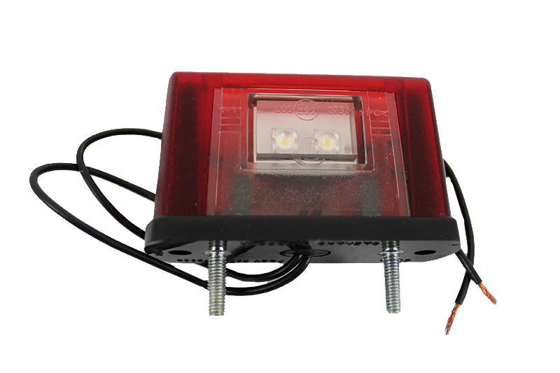 Фонарь освещения номерного знака ЕВРОСВЕТ, красный