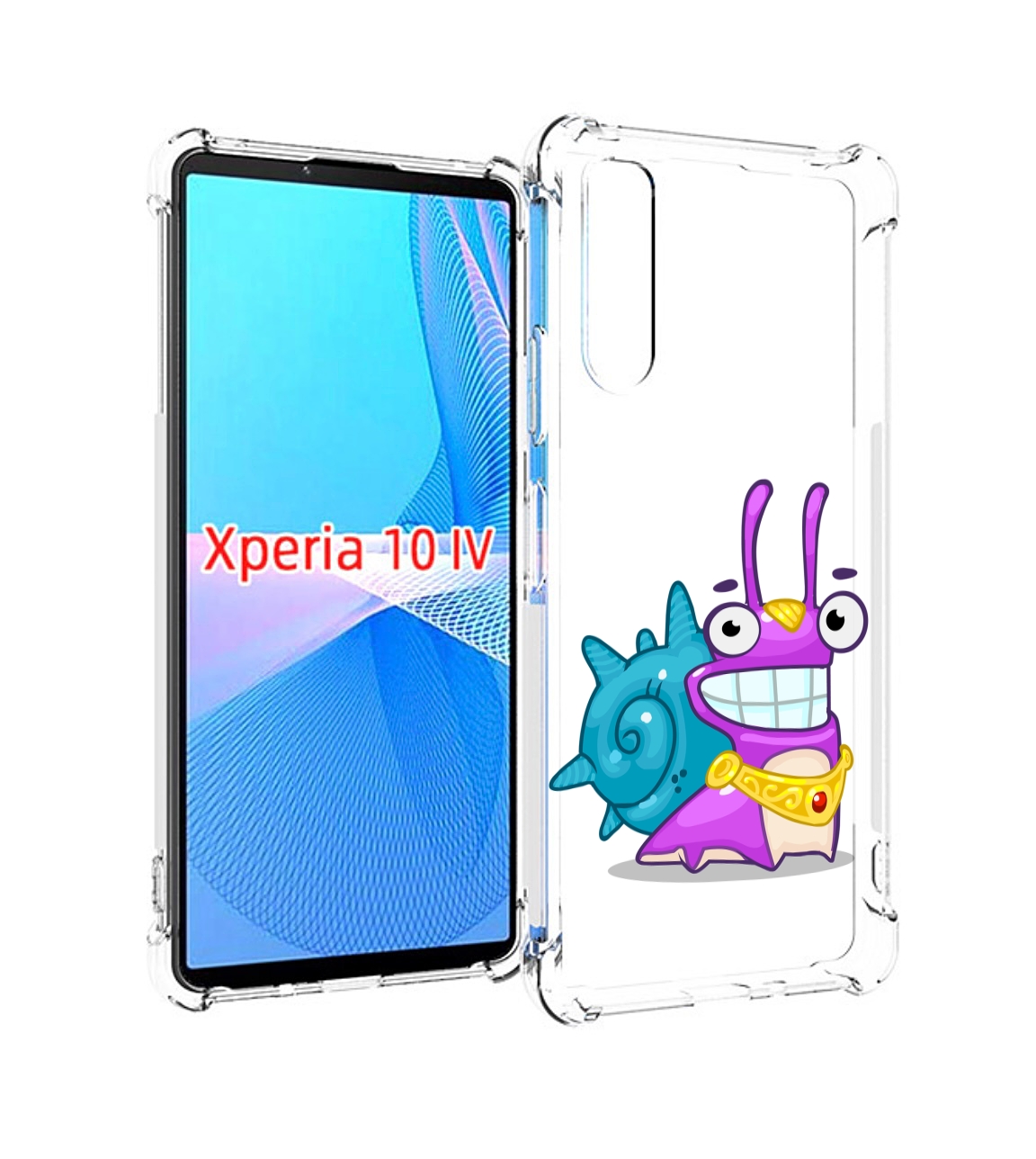 

Чехол MyPads улитка-принц для Sony Xperia 10 IV (10-4), Прозрачный, Tocco