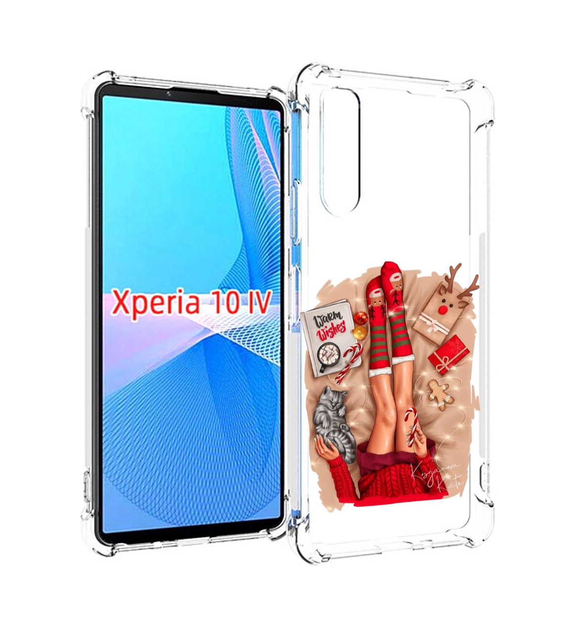 

Чехол MyPads уютный-арт женский для Sony Xperia 10 IV (10-4), Прозрачный, Tocco