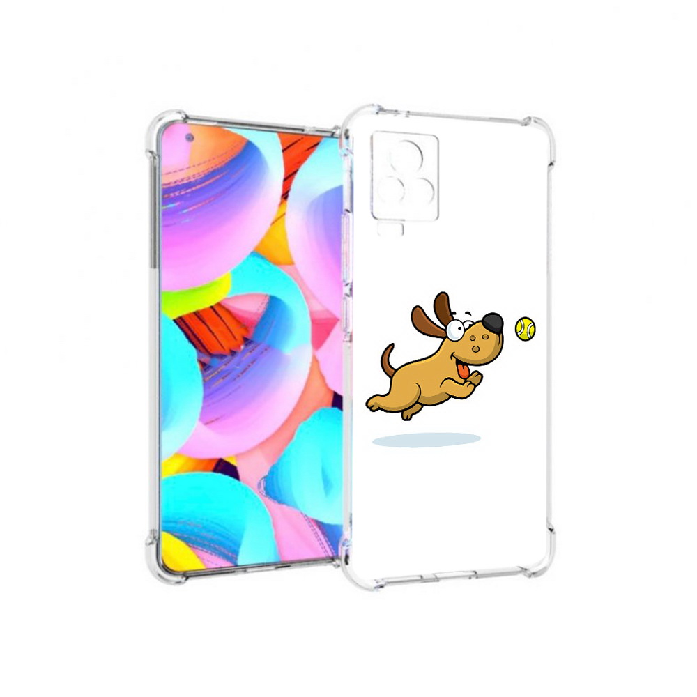

Чехол MyPads Tocco для Vivo IQOO 7 пёсик, Прозрачный, Tocco