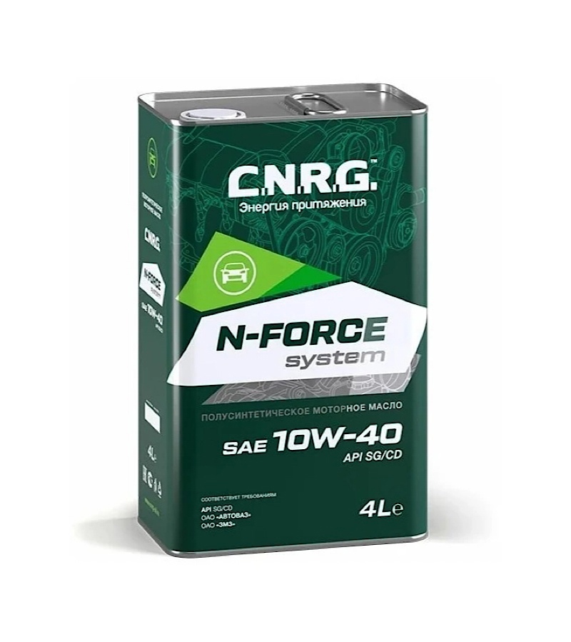 фото Масло моторное n-force system 10w-40 sg/cd п/синт.4л cnrg