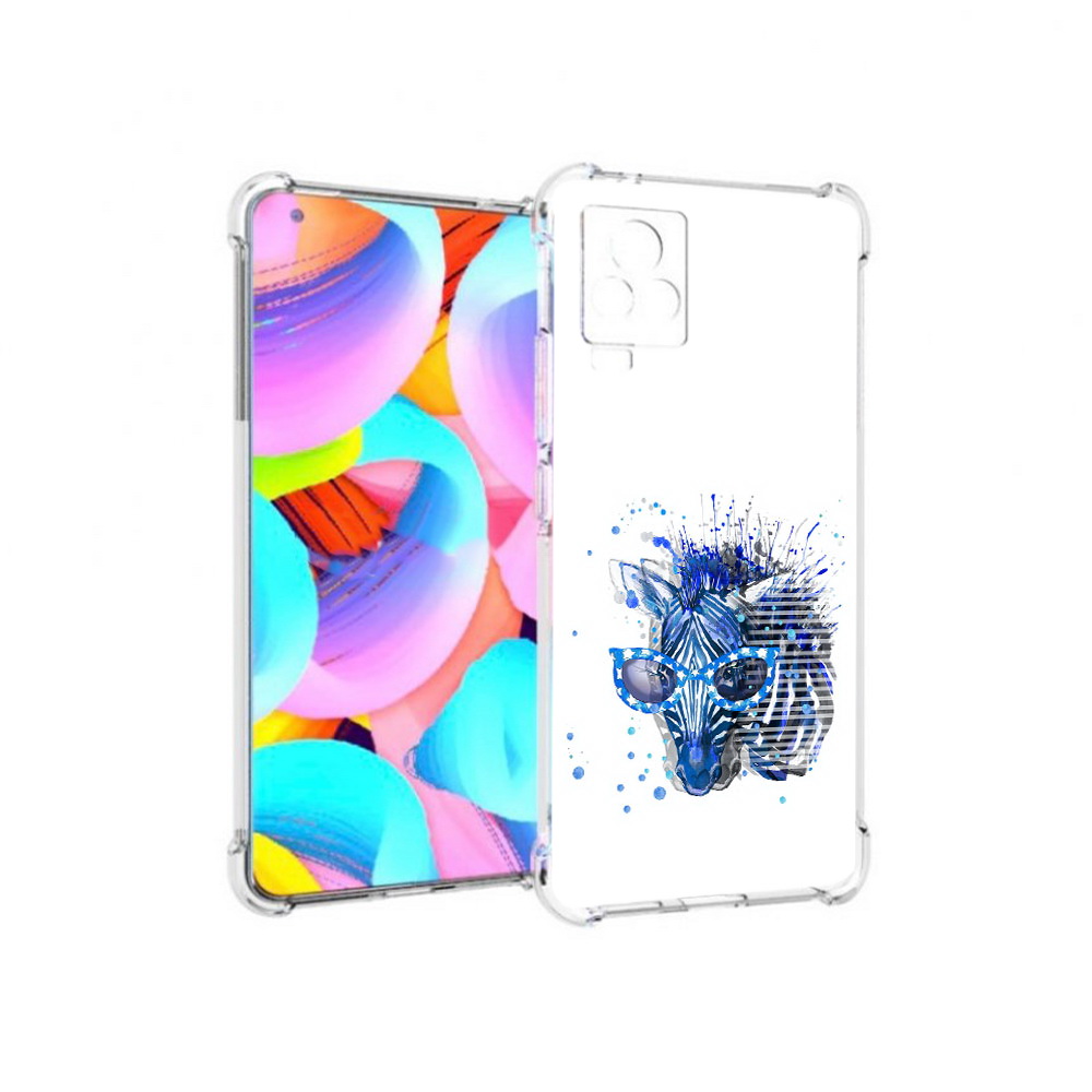 

Чехол MyPads Tocco для Vivo IQOO 7 расплывчатая зебра, Прозрачный, Tocco