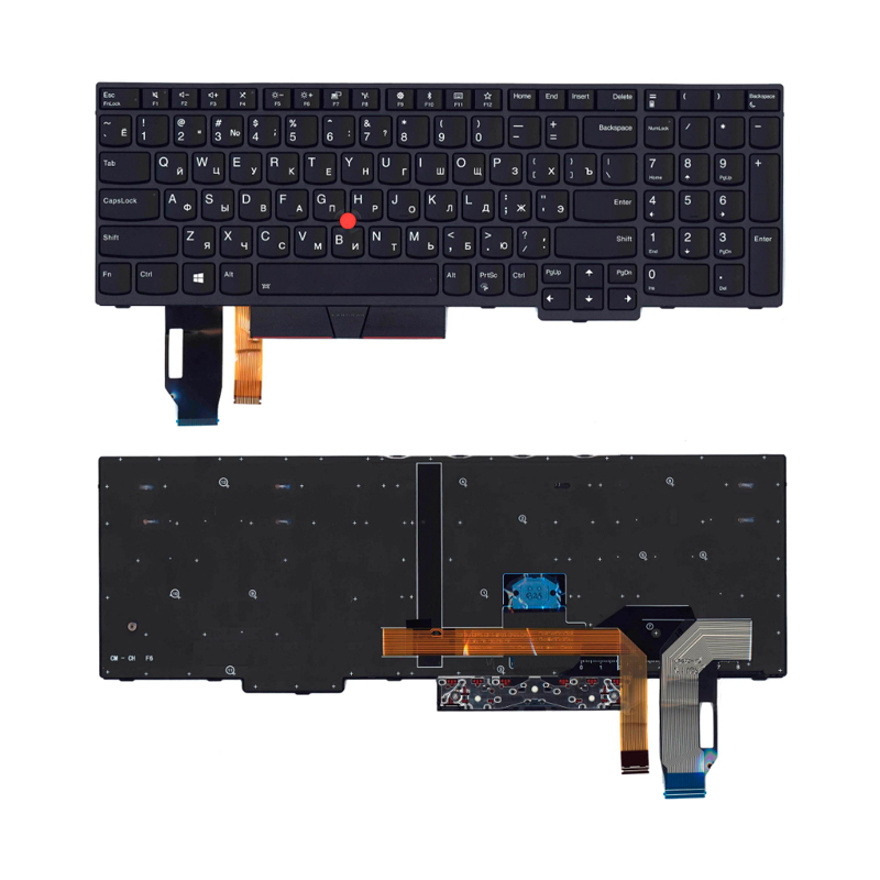 

Клавиатура для ноутбука Lenovo IBM Thinkpad E580 черная с подсветкой