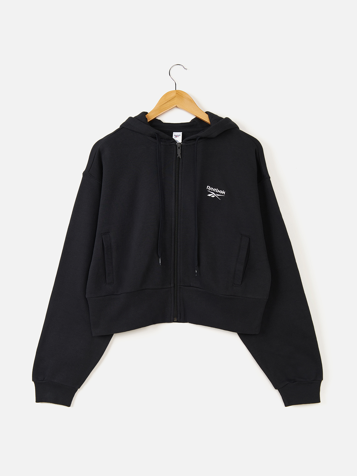 

Толстовка женская Reebok FT6318 черная L, Черный, FT6318
