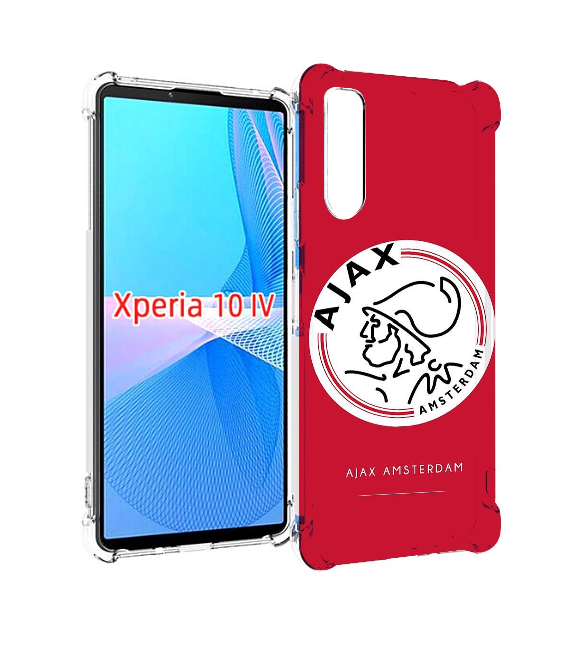 

Чехол MyPads фк аякс амстердам для Sony Xperia 10 IV (10-4), Прозрачный, Tocco