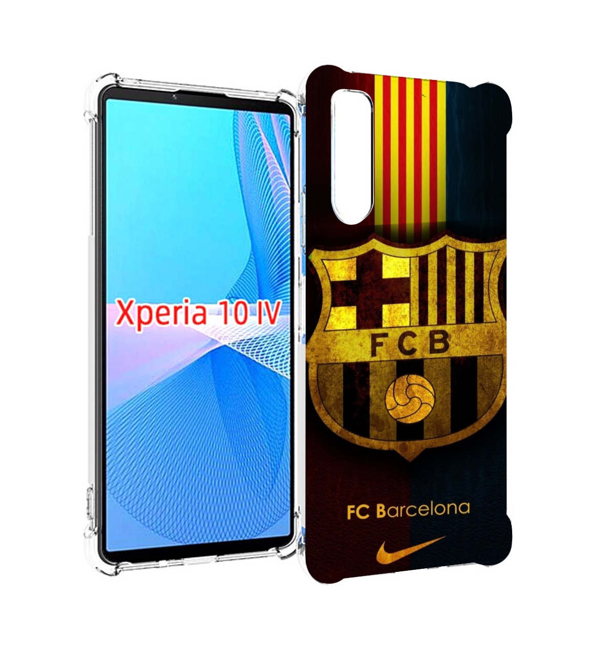 

Чехол MyPads фк барселона мужской для Sony Xperia 10 IV (10-4), Прозрачный, Tocco