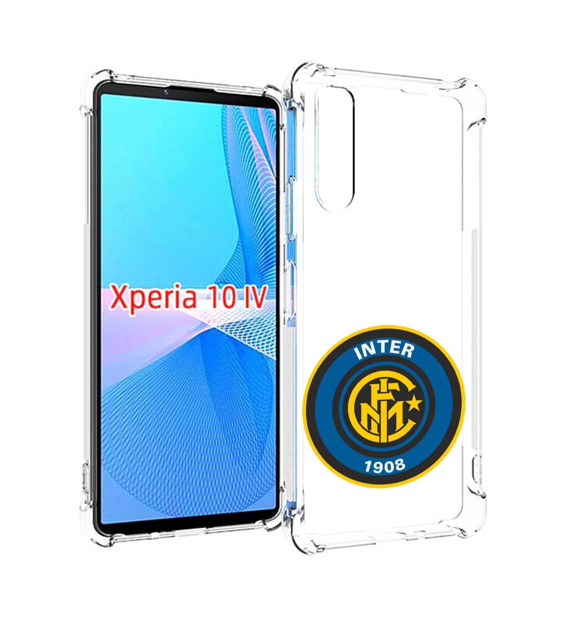

Чехол MyPads фк интер мужской для Sony Xperia 10 IV (10-4), Прозрачный, Tocco