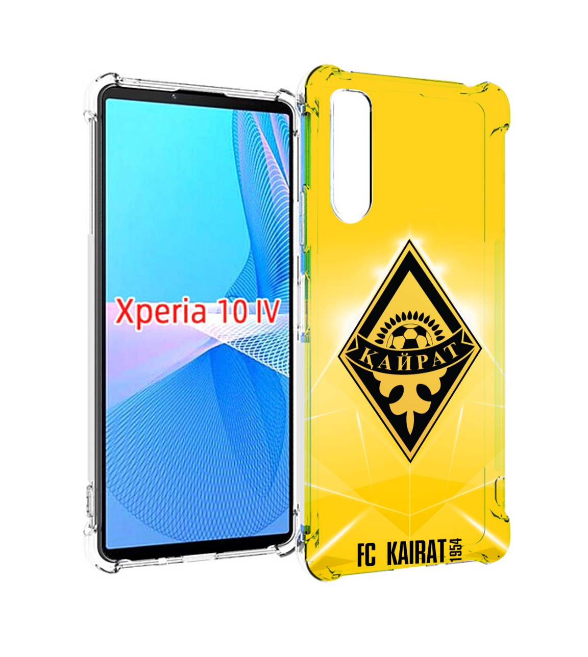 

Чехол MyPads фк каират алматы для Sony Xperia 10 IV (10-4), Прозрачный, Tocco