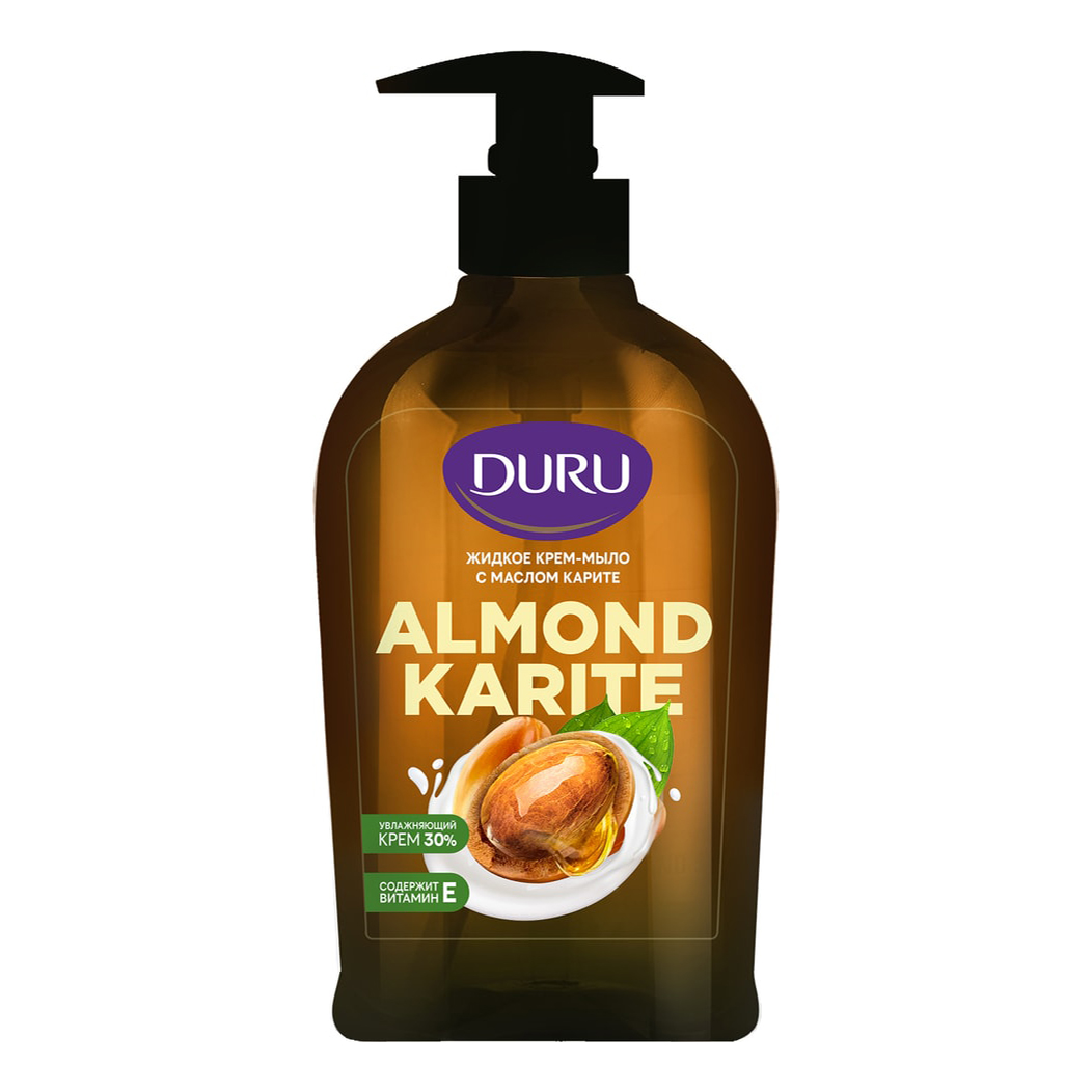 Туалетное крем-мыло жидкое Duru Almond Karite с маслом карите 300 мл
