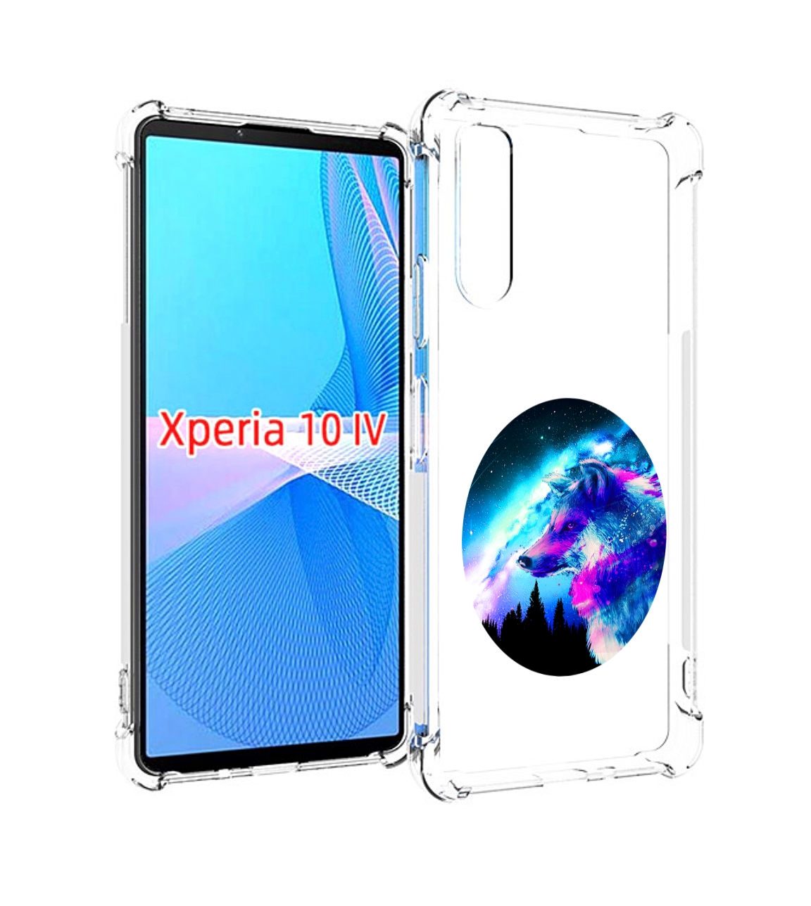 

Чехол MyPads голубой волк для Sony Xperia 10 IV (10-4), Прозрачный, Tocco