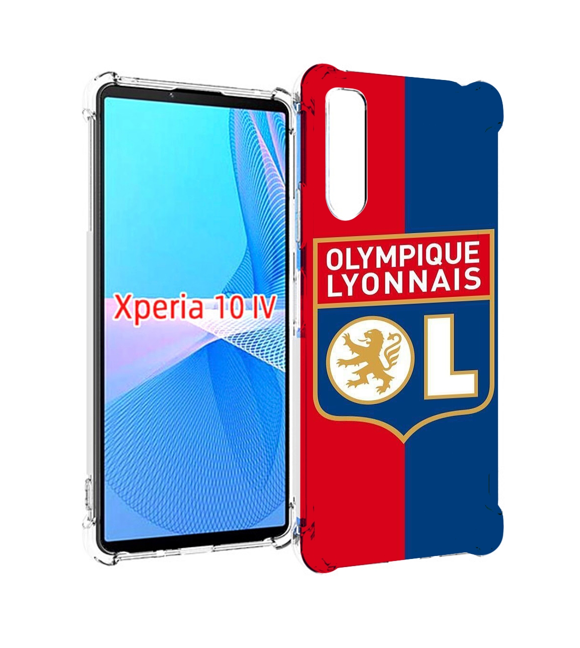 

Чехол MyPads фк лион эмблема для Sony Xperia 10 IV (10-4), Прозрачный, Tocco